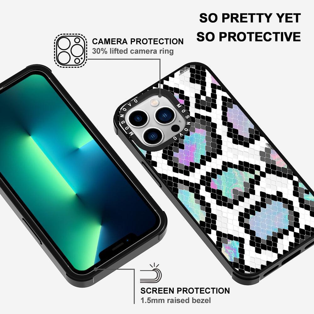 Aurora Snake Print Phone Case - iPhone 13 Pro Case - MOSNOVO