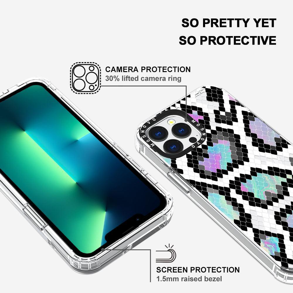Aurora Snake Print Phone Case - iPhone 13 Pro Max Case - MOSNOVO