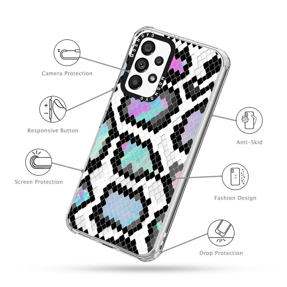 Aurora Snake Print Phone Case - Samsung Galaxy A53 Case - MOSNOVO