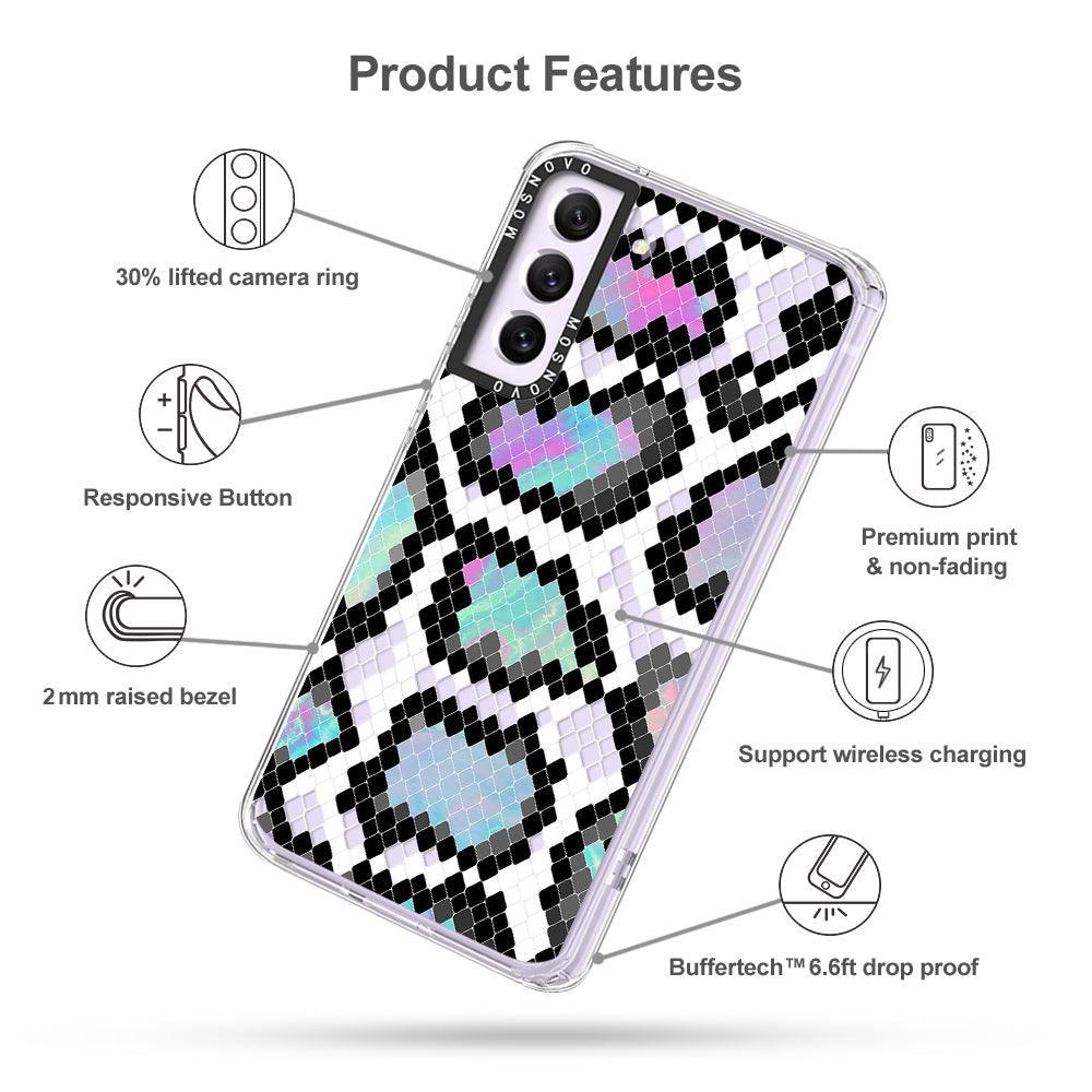 Aurora Snake Print Phone Case - Samsung Galaxy S21 FE Case - MOSNOVO