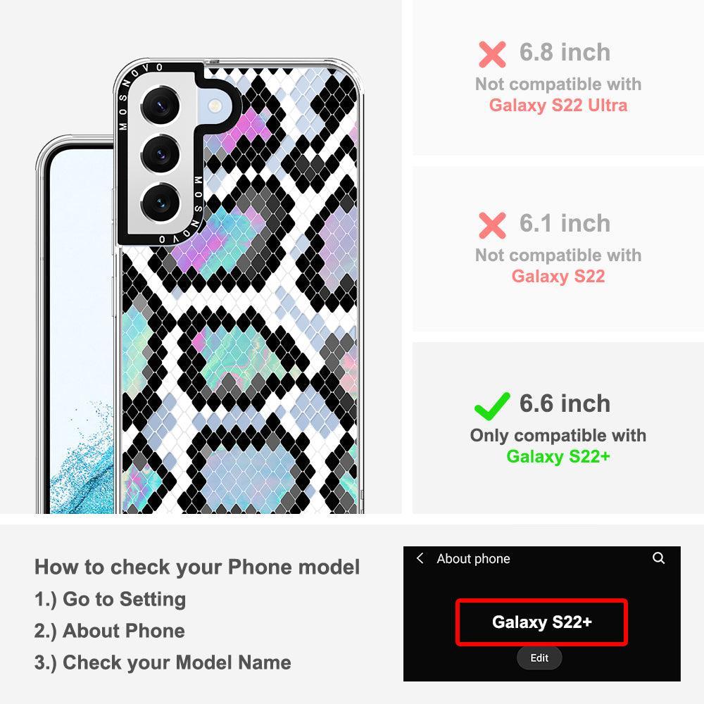 Aurora Snake Print Phone Case - Samsung Galaxy S22 Plus Case - MOSNOVO