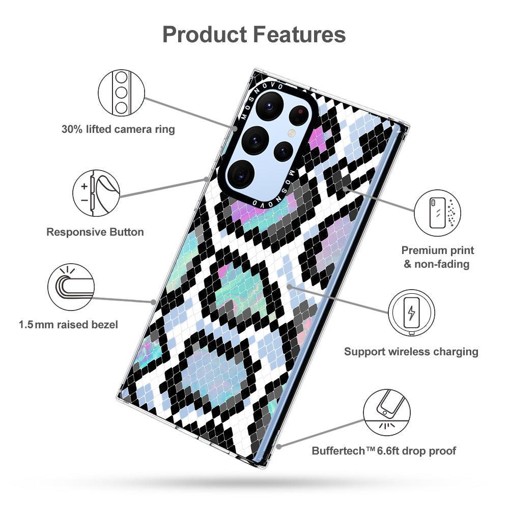Aurora Snake Print Phone Case - Samsung Galaxy S22 Ultra Case - MOSNOVO