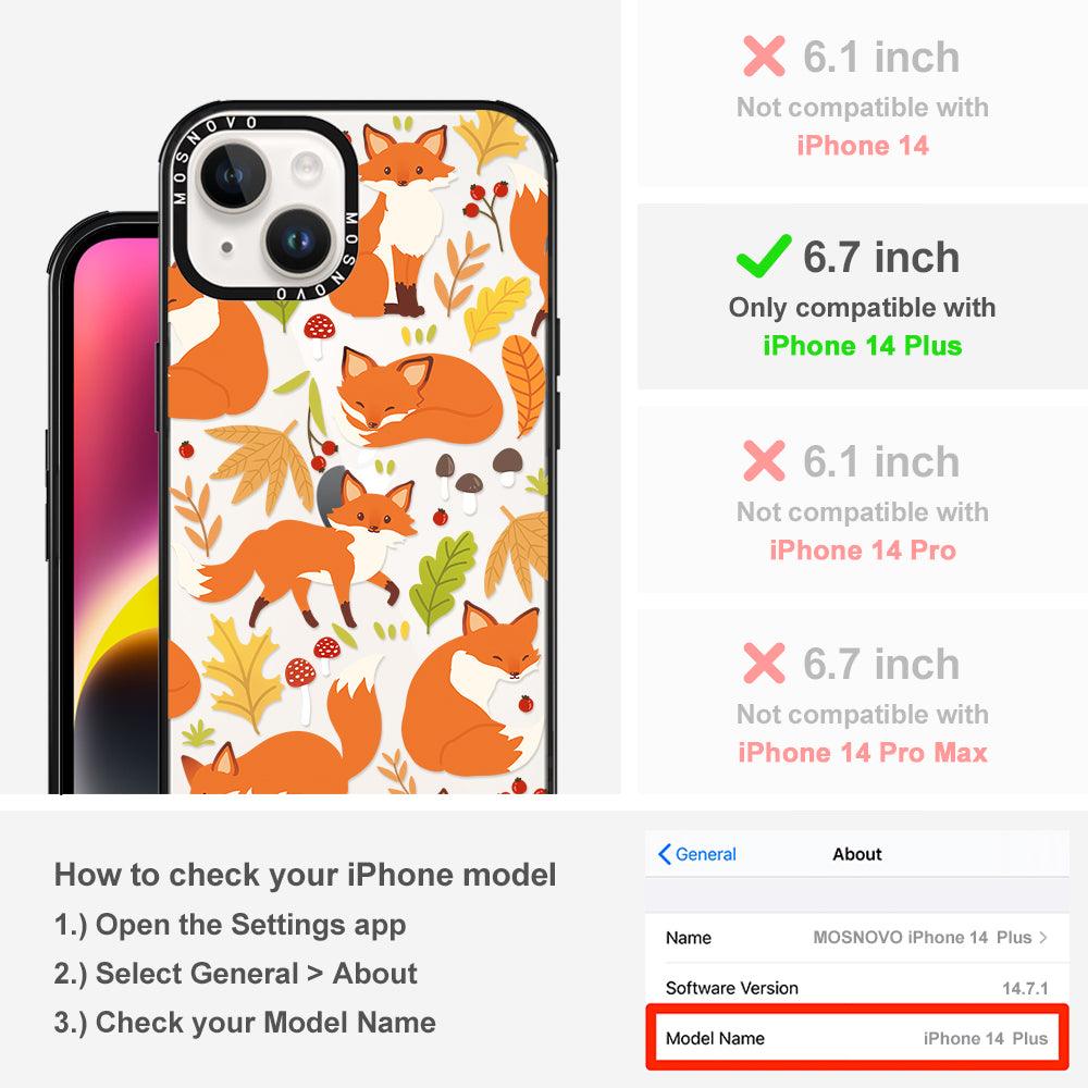 Autumn Fox Phone Case - iPhone 14 Plus Case - MOSNOVO