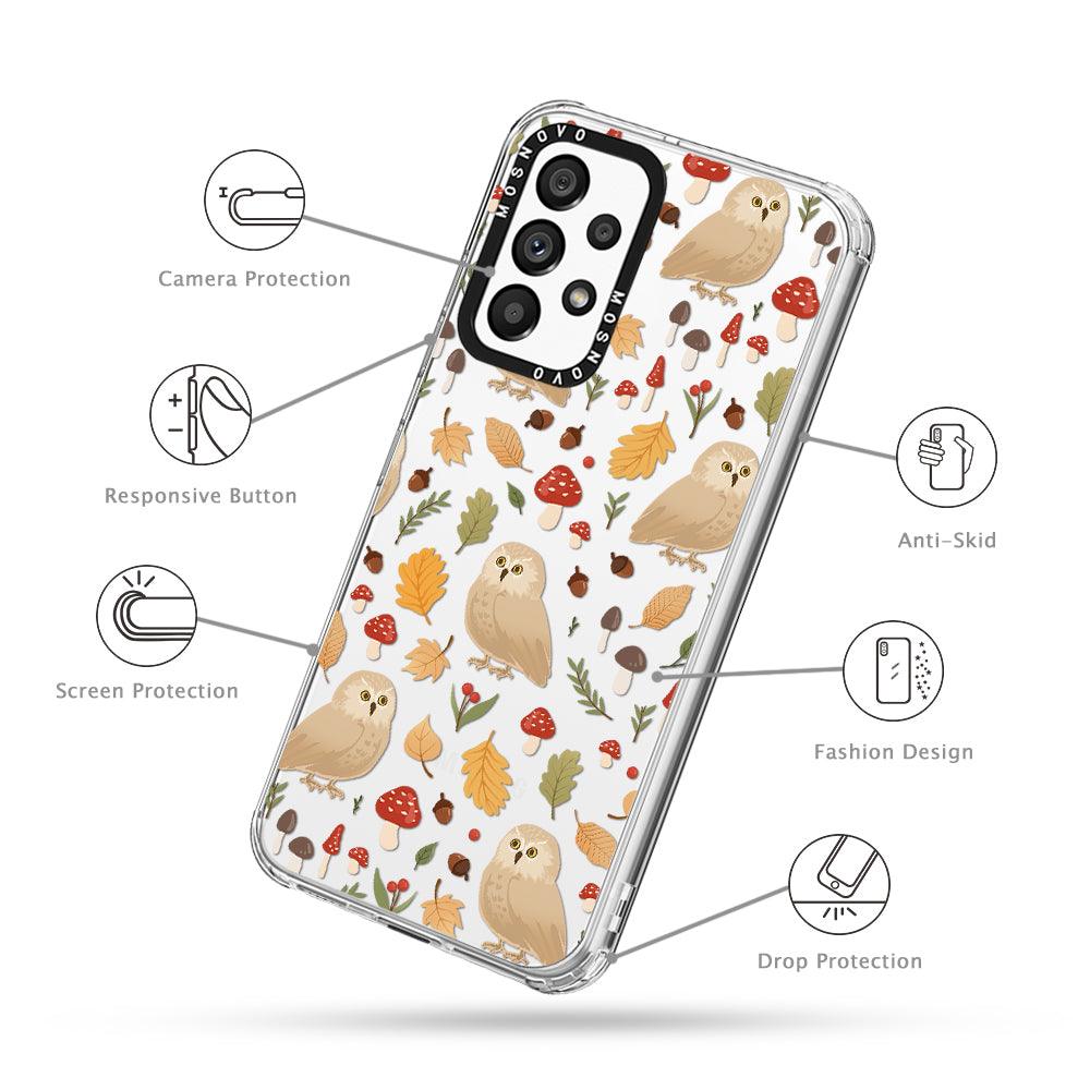 Autumn Owl Phone Case - Samsung Galaxy A53 Case - MOSNOVO