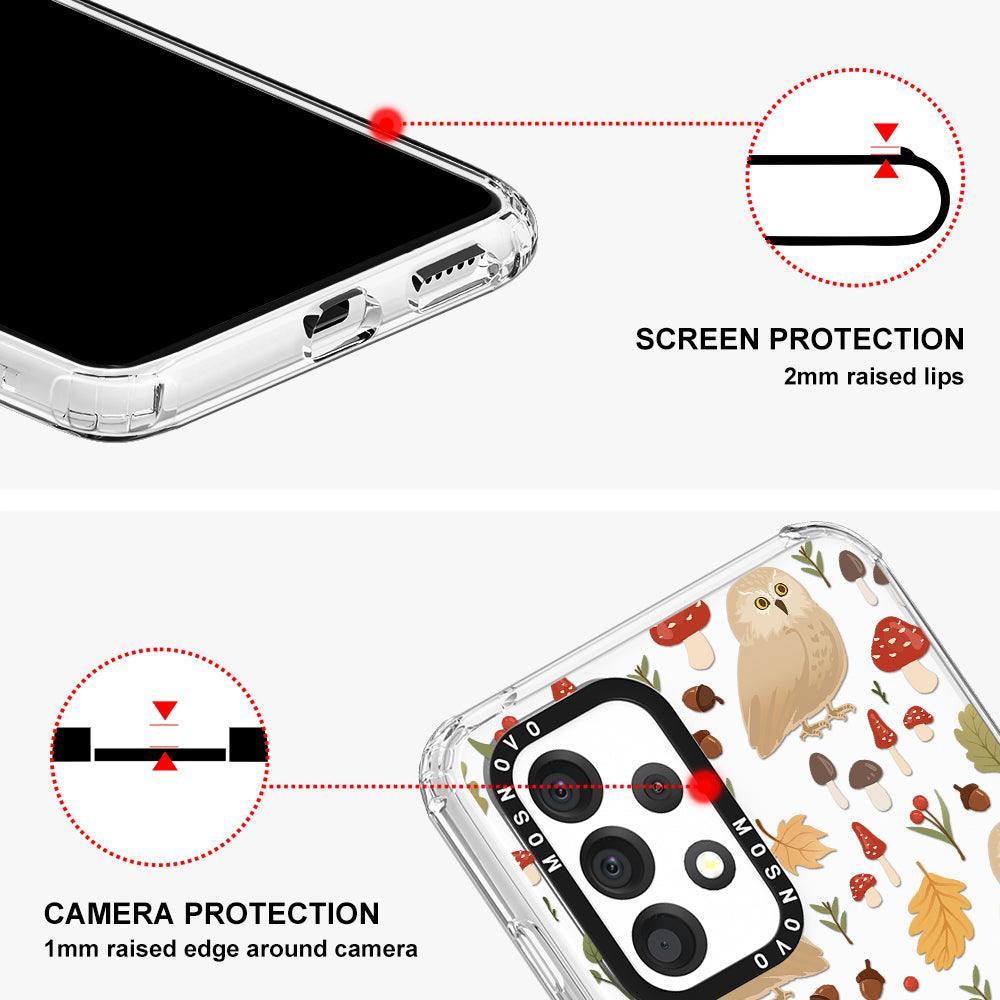 Autumn Owl Phone Case - Samsung Galaxy A53 Case - MOSNOVO