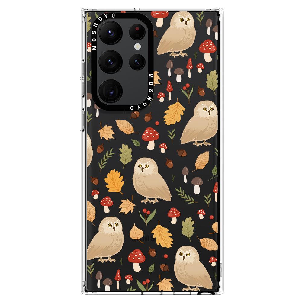 Autumn Owl Phone Case - Samsung Galaxy S22 Ultra Case - MOSNOVO