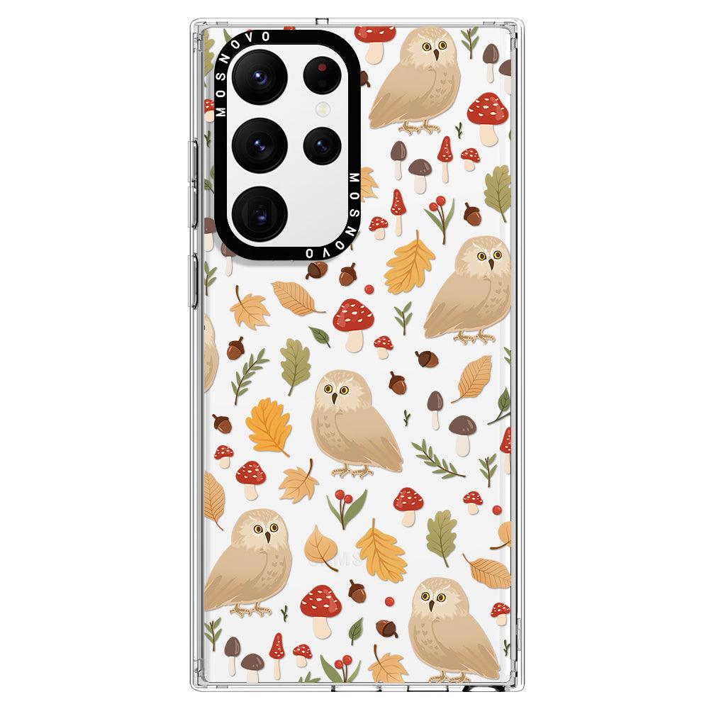 Autumn Owl Phone Case - Samsung Galaxy S22 Ultra Case - MOSNOVO