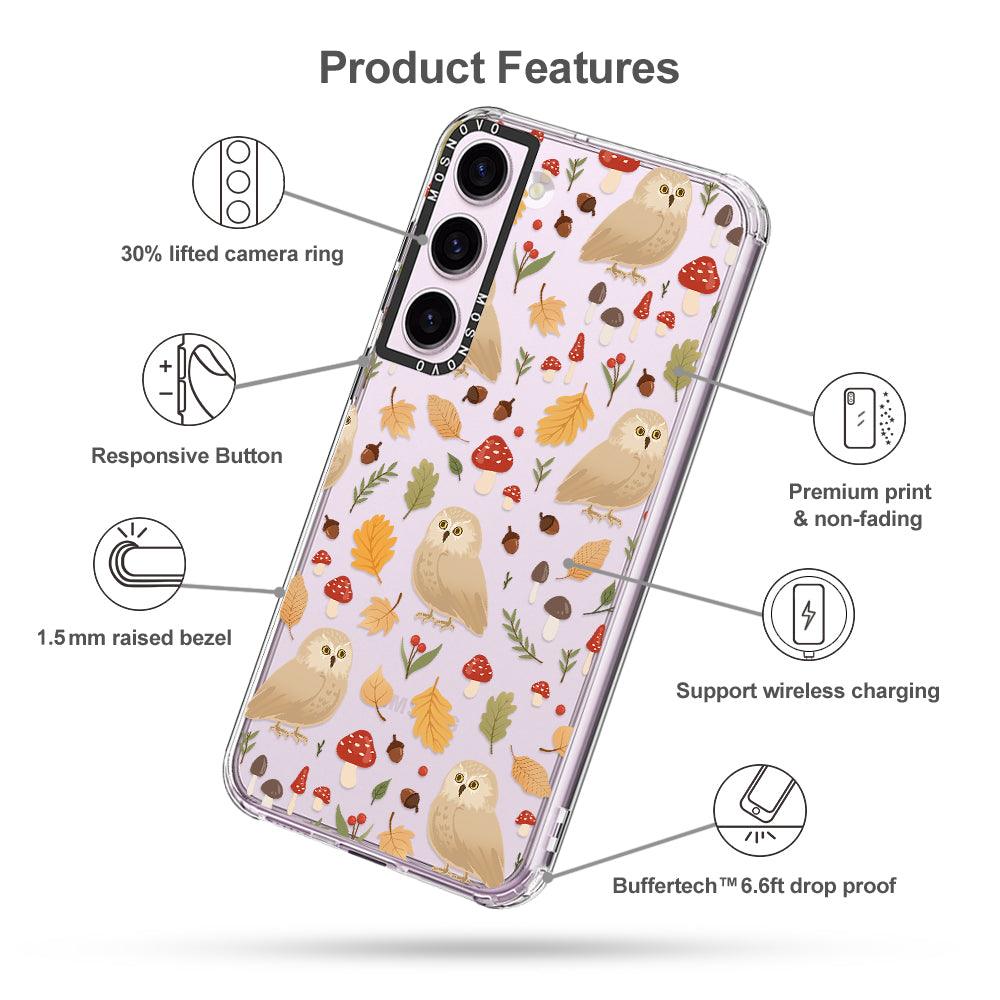 Autumn Owl Phone Case - Samsung Galaxy S23 Case - MOSNOVO