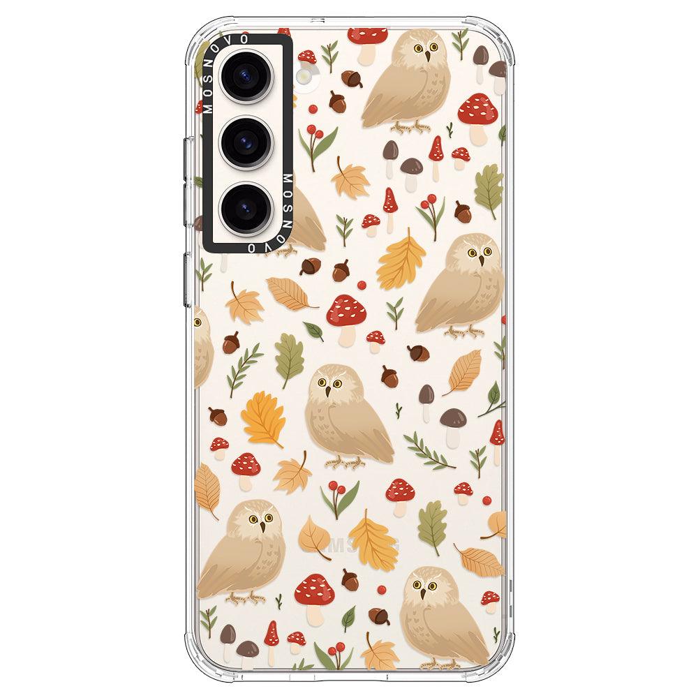 Autumn Owl Phone Case - Samsung Galaxy S23 Plus Case - MOSNOVO