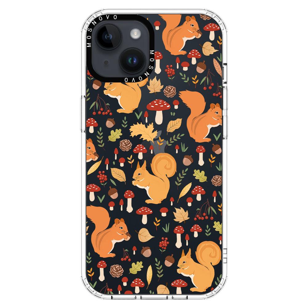 Autumn Squirrel Phone Case - iPhone 14 Plus Case - MOSNOVO