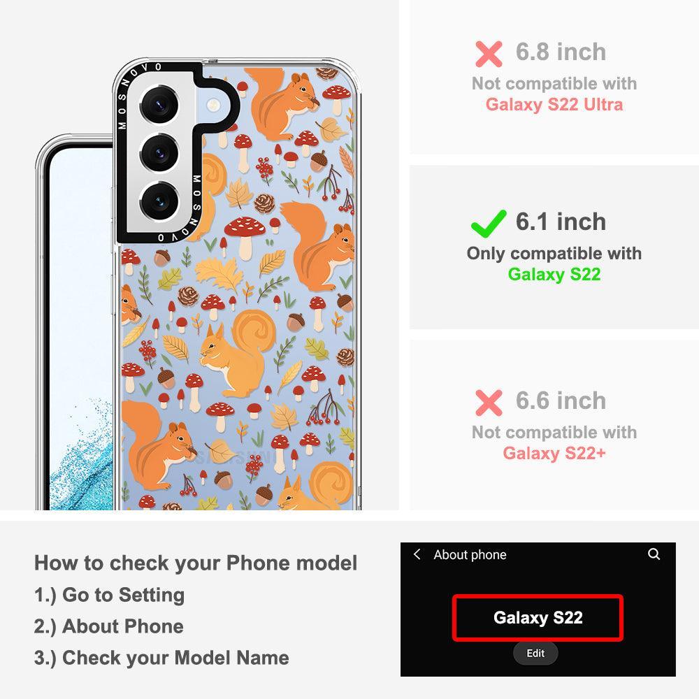 Autumn Squirrel Phone Case - Samsung Galaxy S22 Case - MOSNOVO