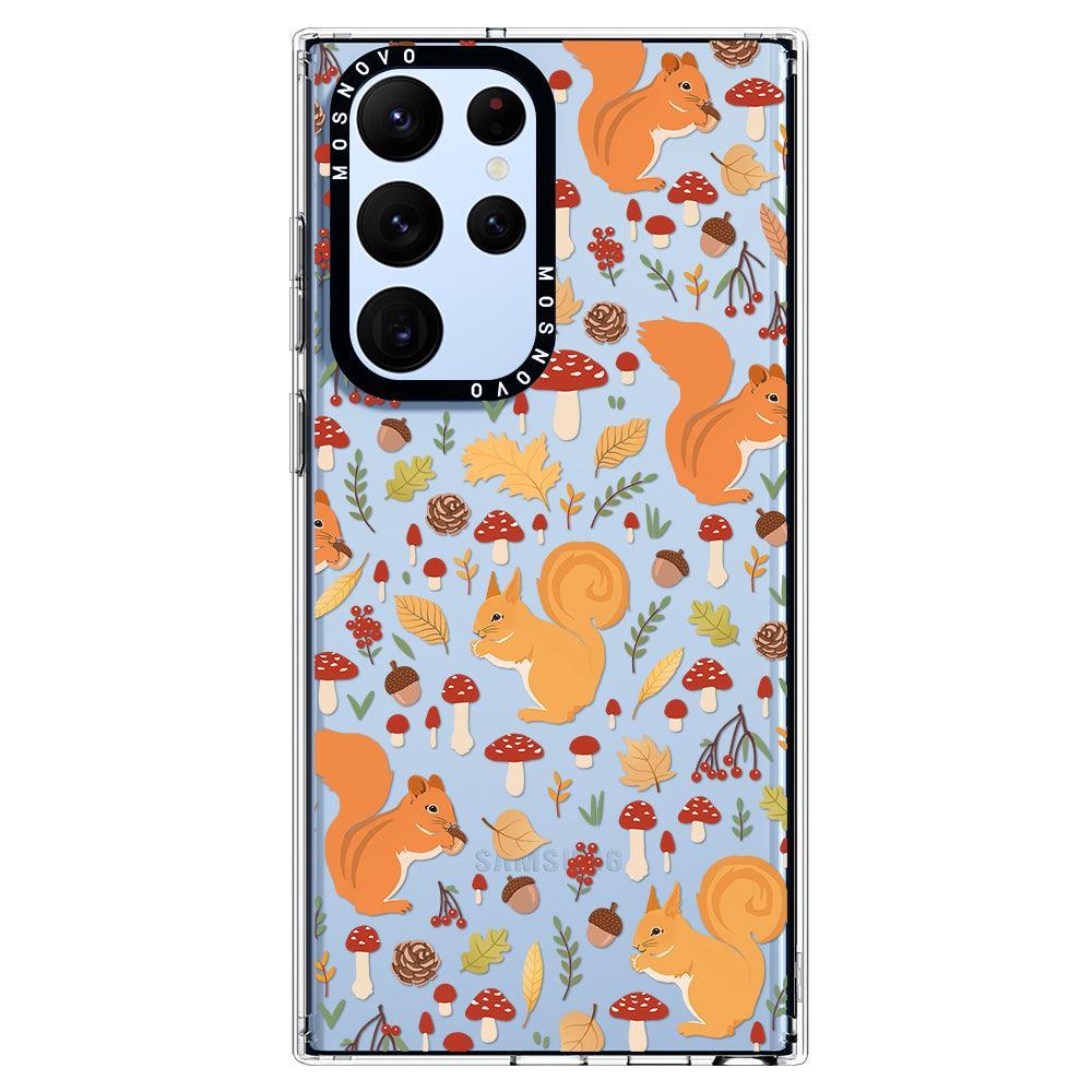 Autumn Squirrel Phone Case - Samsung Galaxy S22 Ultra Case - MOSNOVO