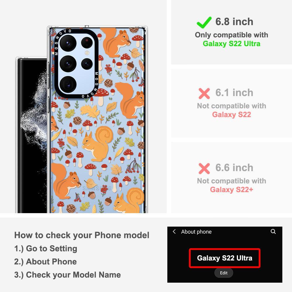 Autumn Squirrel Phone Case - Samsung Galaxy S22 Ultra Case - MOSNOVO
