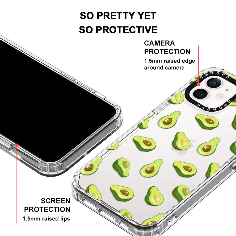 Fleshy Avocado Phone Case - iPhone 12 Case - MOSNOVO