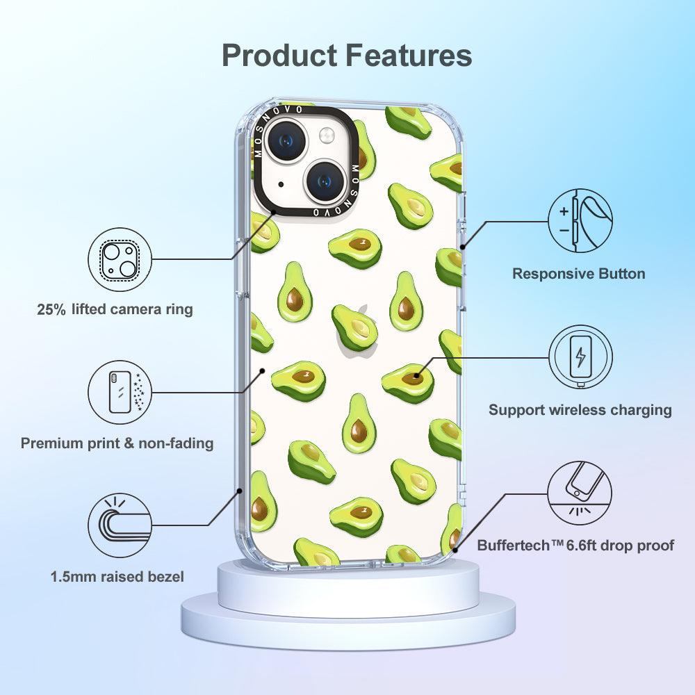 Fleshy Avocado Phone Case - iPhone 14 Case - MOSNOVO
