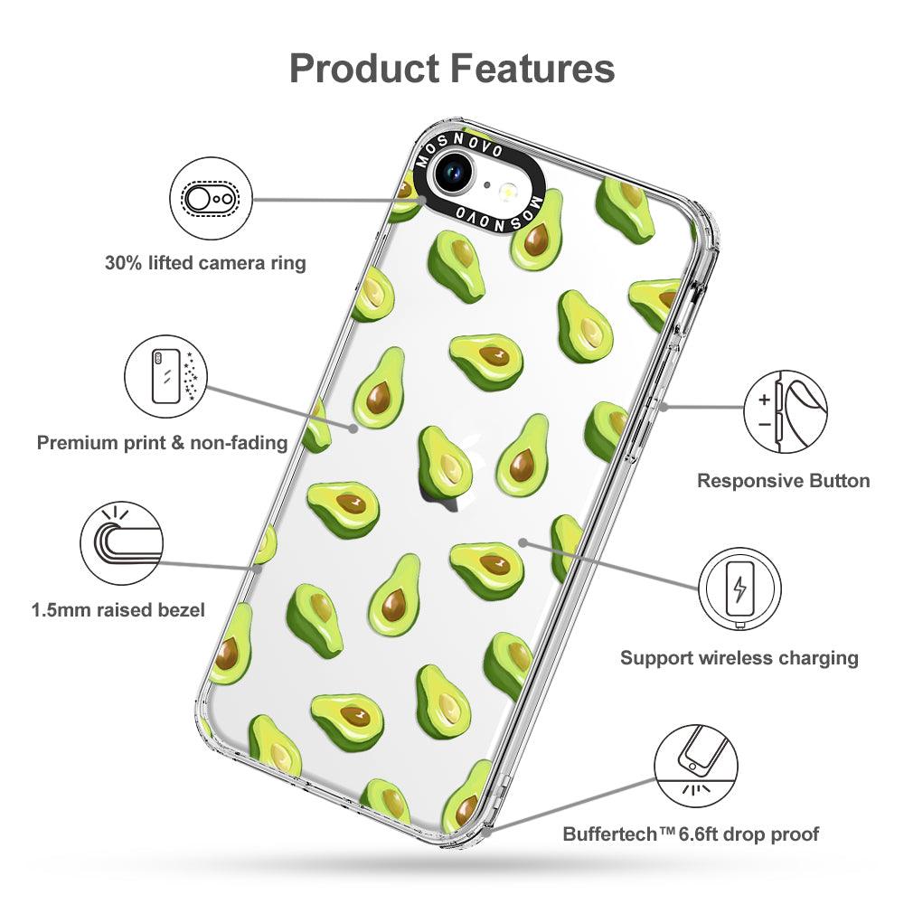 Fleshy Avocado Phone Case - iPhone SE 2022 Case - MOSNOVO