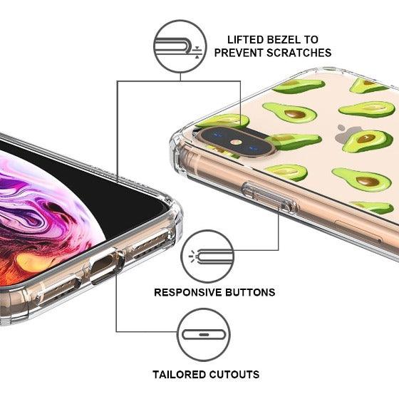 Fleshy Avocado Phone Case - iPhone X Case - MOSNOVO