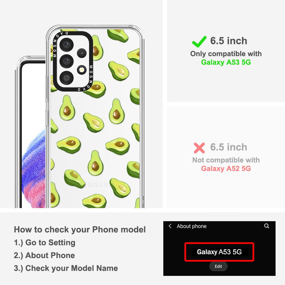 Avocado Phone Case - Samsung Galaxy A53 Case - MOSNOVO