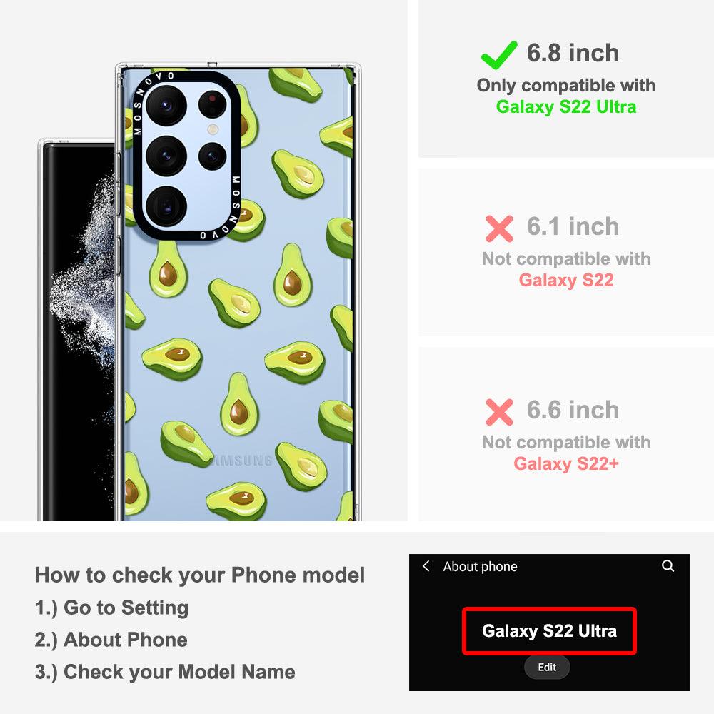 Avocado Phone Case - Samsung Galaxy S22 Ultra Case - MOSNOVO