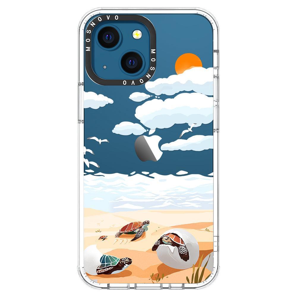 Baby Tortoise Phone Case - iPhone 13 Mini Case - MOSNOVO