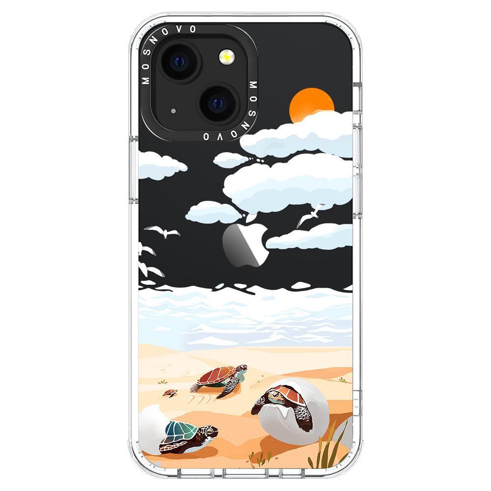 Baby Tortoise Phone Case - iPhone 13 Mini Case - MOSNOVO