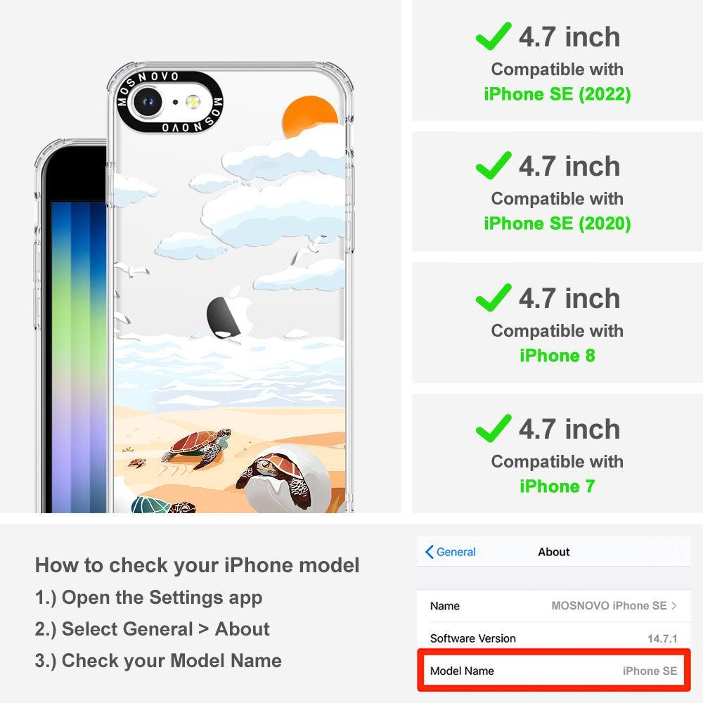 Baby Tortoise Phone Case - iPhone SE 2020 Case - MOSNOVO