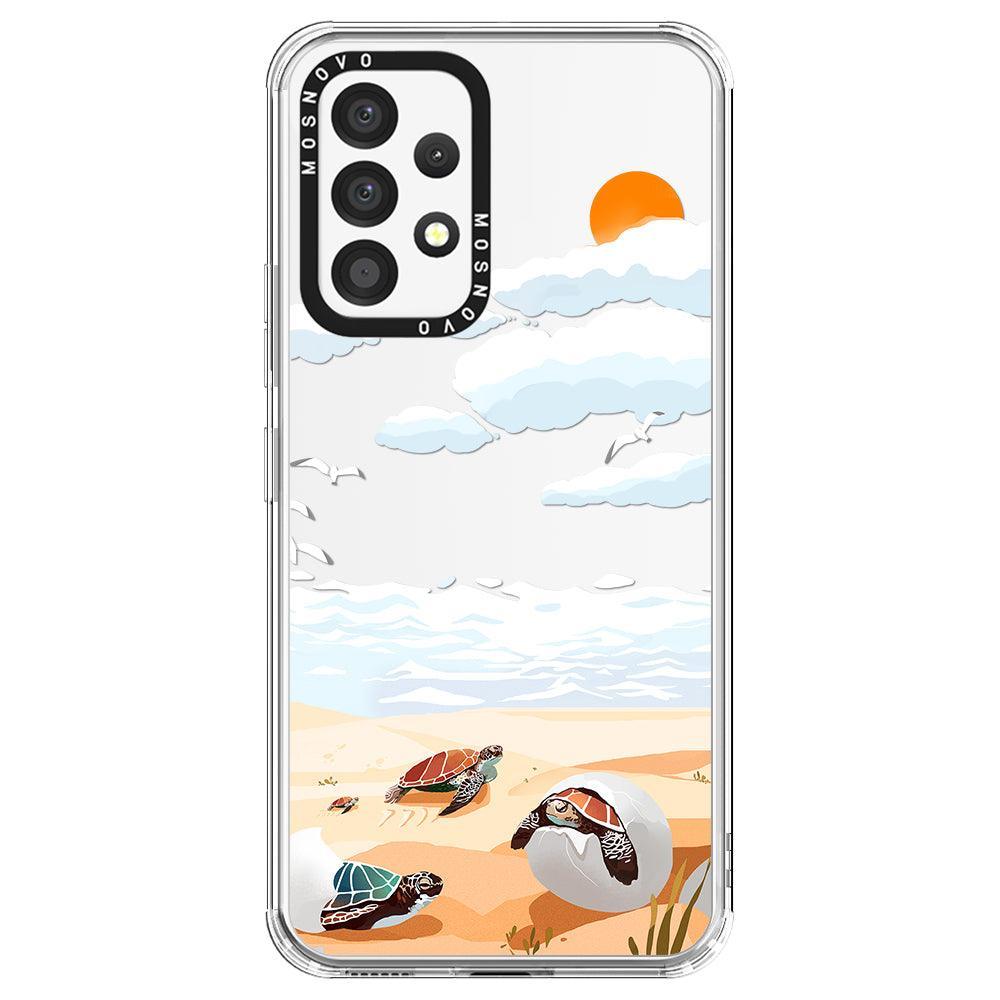 Baby Sea Turtle Phone Case - Samsung Galaxy A53 Case - MOSNOVO