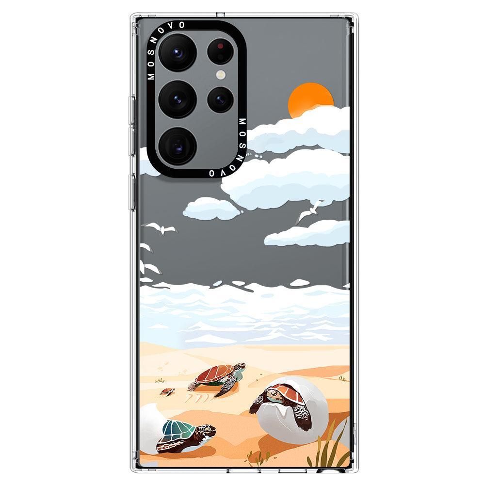 Baby Sea Turtle Phone Case - Samsung Galaxy S22 Ultra Case - MOSNOVO