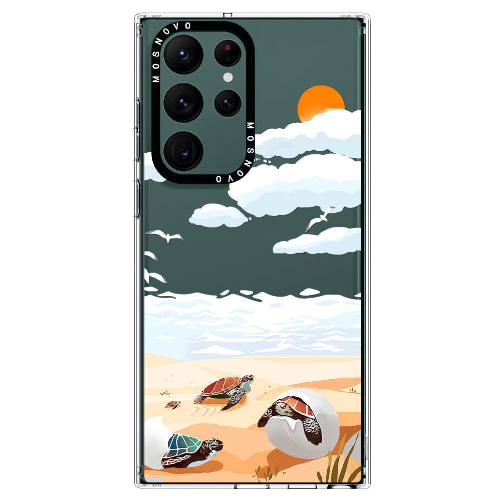 Baby Sea Turtle Phone Case - Samsung Galaxy S22 Ultra Case - MOSNOVO