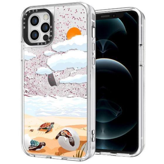 Baby Tortoise Glitter Phone Case - iPhone 12 Pro Case - MOSNOVO