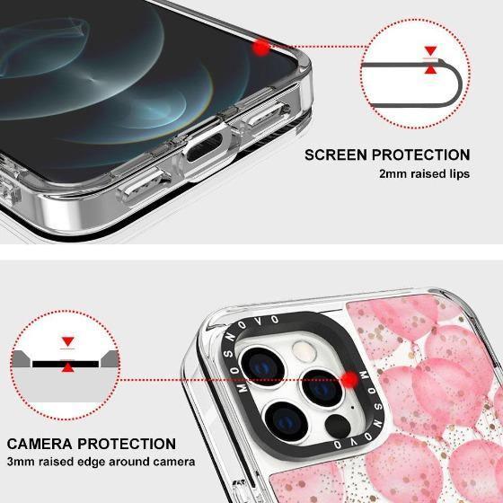 Ballons Glitter Phone Case - iPhone 12 Pro Case - MOSNOVO