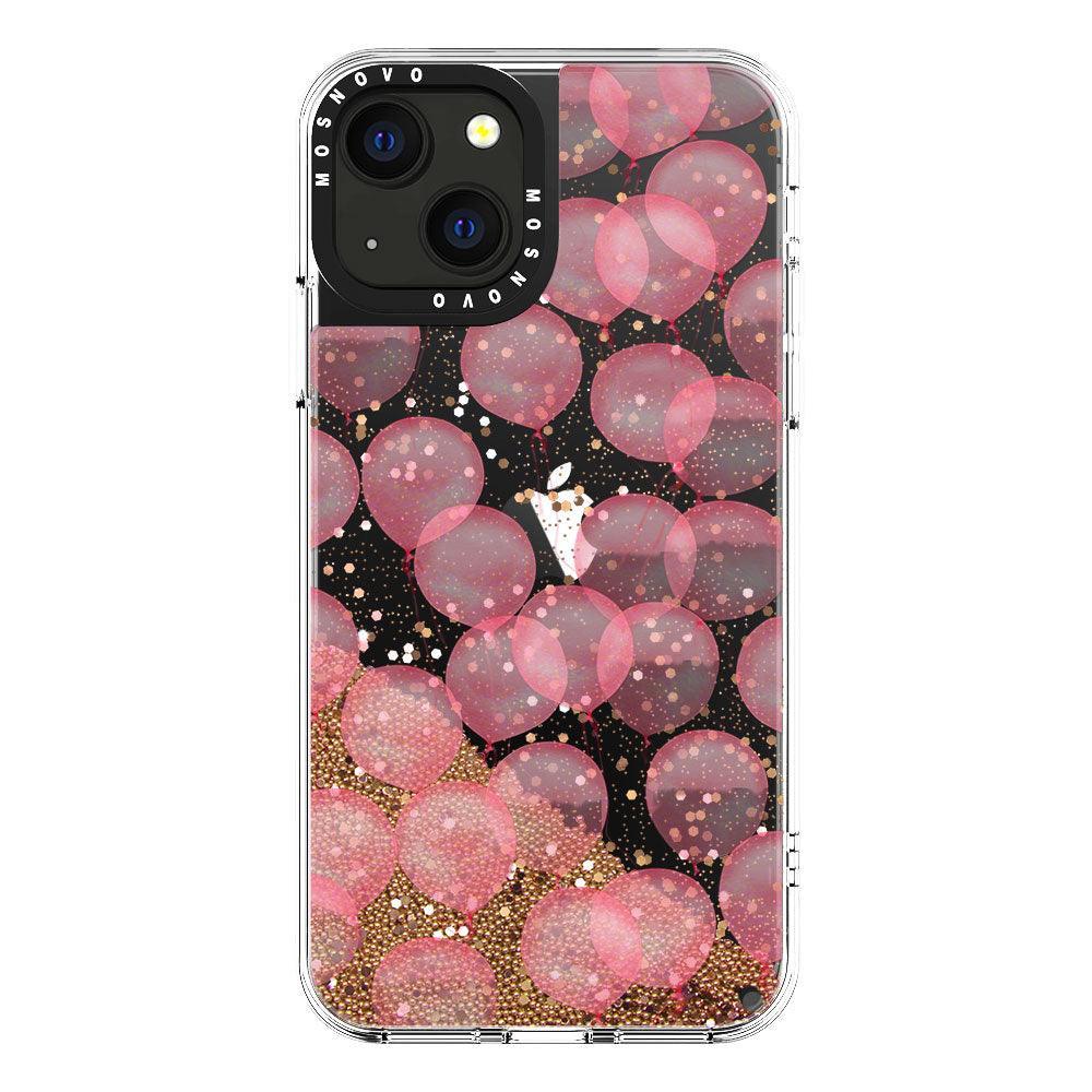 Ballons Glitter Phone Case - iPhone 13 Case - MOSNOVO