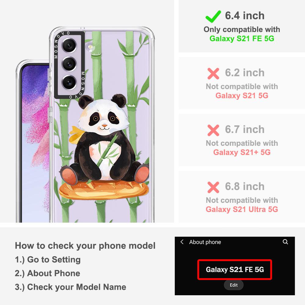 Bambo Panda Phone Case - Samsung Galaxy S21 FE Case - MOSNOVO