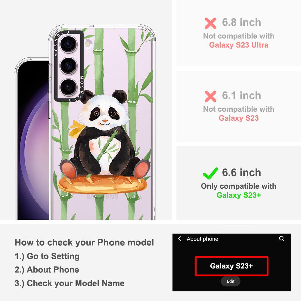 Bambo Panda Phone Case - Samsung Galaxy S23 Plus Case - MOSNOVO
