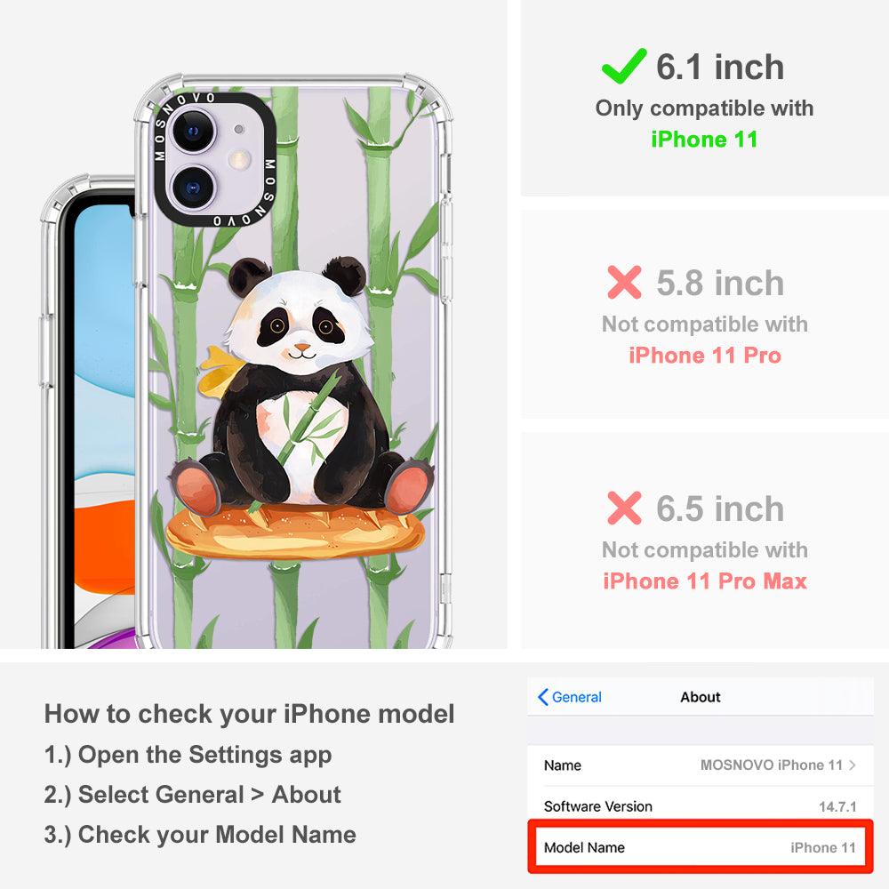 Cute Panda Phone Case - iPhone 11 Case - MOSNOVO