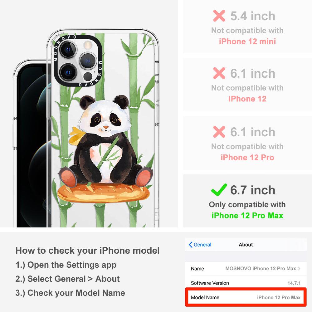Bamboo Panda Phone Case - iPhone 12 Pro Max Case - MOSNOVO