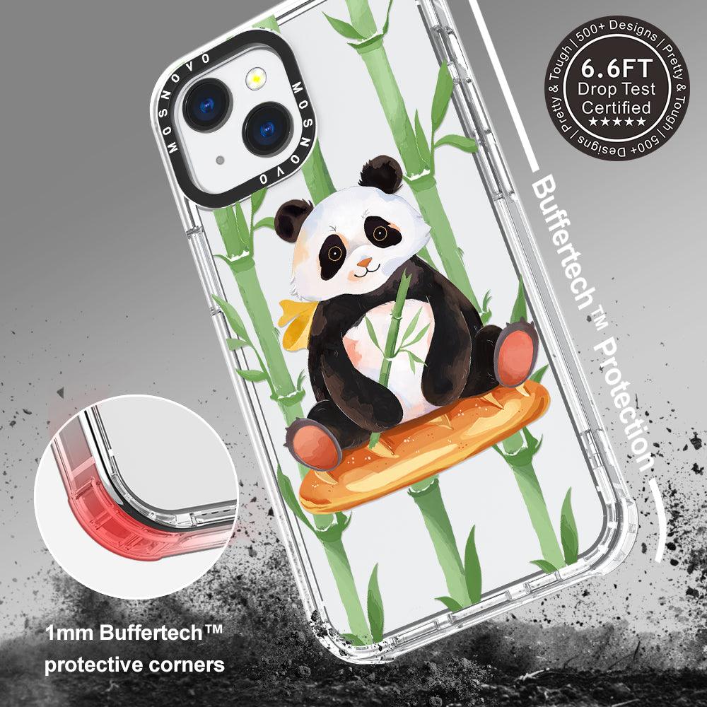Bamboo Panda Phone Case - iPhone 13 Mini Case - MOSNOVO