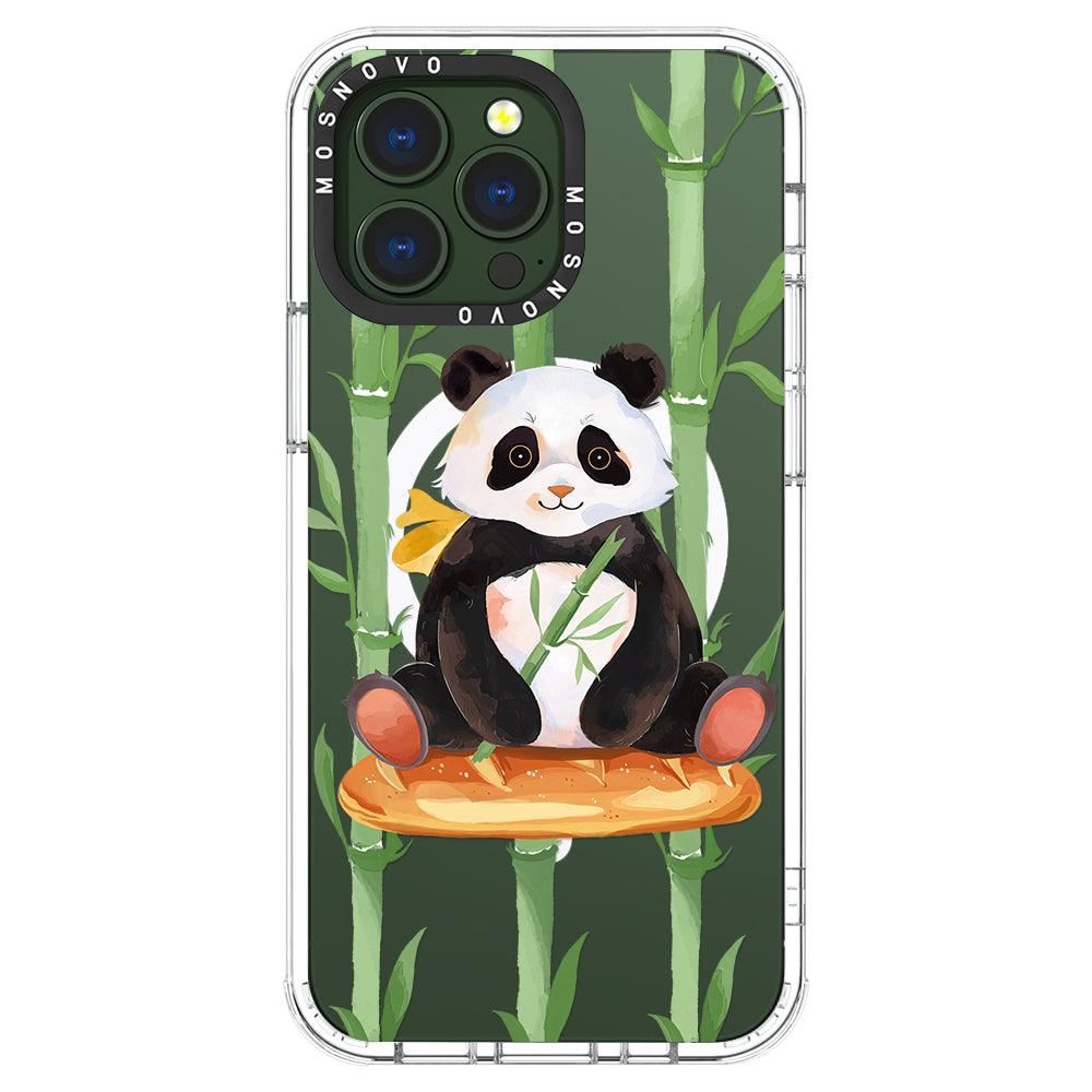 Bamboo Panda Phone Case - iPhone 13 Pro Case - MOSNOVO