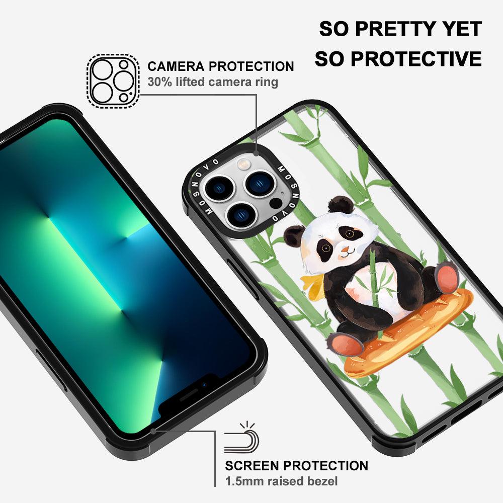 Bamboo Panda Phone Case - iPhone 13 Pro Max Case - MOSNOVO