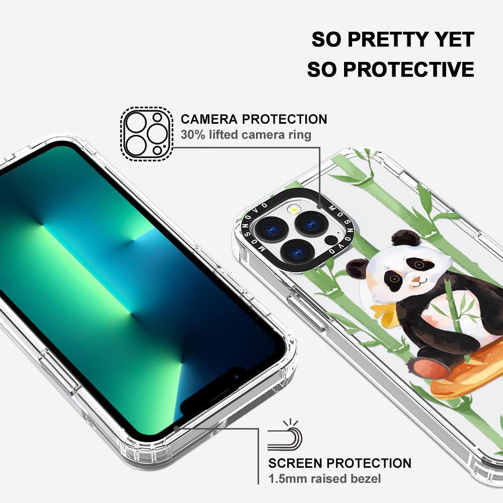 Bamboo Panda Phone Case - iPhone 13 Pro Max Case - MOSNOVO