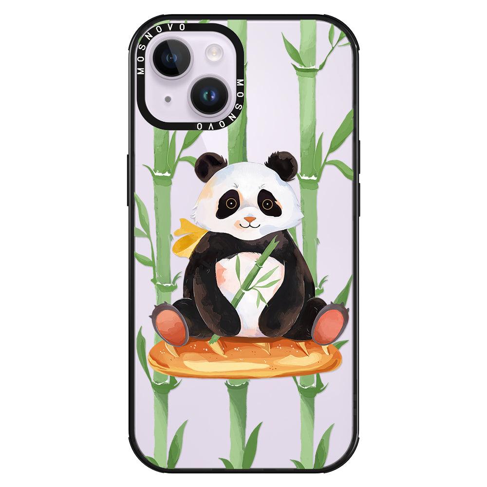 Bamboo Panda Phone Case - iPhone 14 Plus Case - MOSNOVO