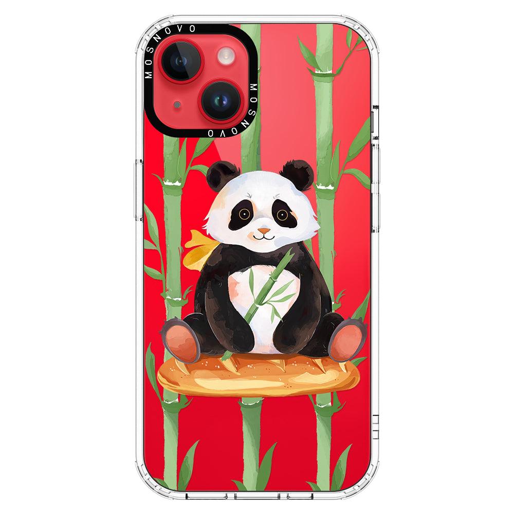 Bamboo Panda Phone Case - iPhone 14 Plus Case - MOSNOVO