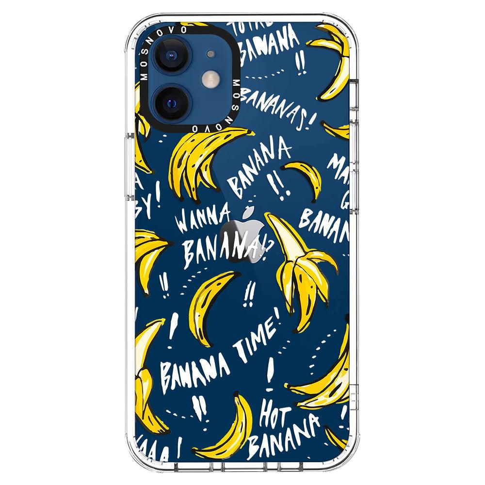 Banana Banana Phone Case - iPhone 12 Case - MOSNOVO