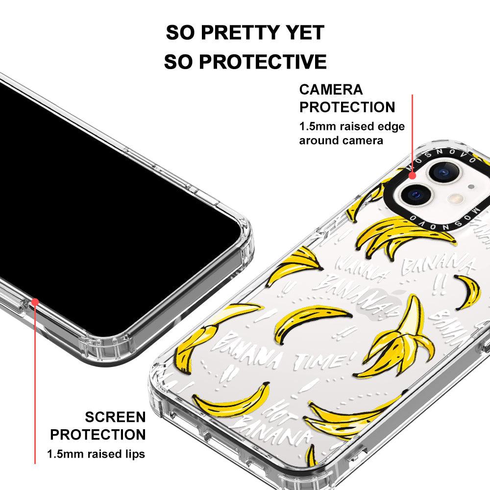 Banana Banana Phone Case - iPhone 12 Case - MOSNOVO