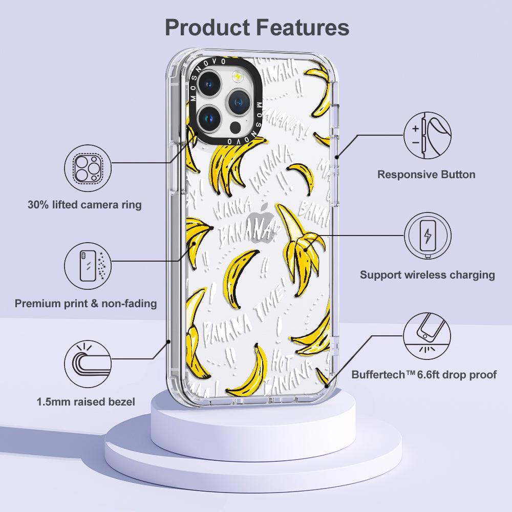 Banana Banana Phone Case - iPhone 12 Pro Max Case - MOSNOVO