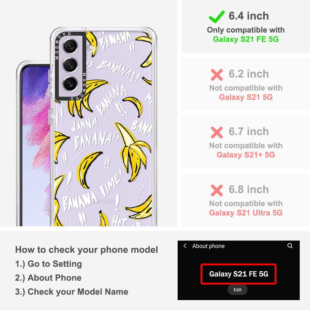 Banana Banana Phone Case - Samsung Galaxy S21 FE Case - MOSNOVO
