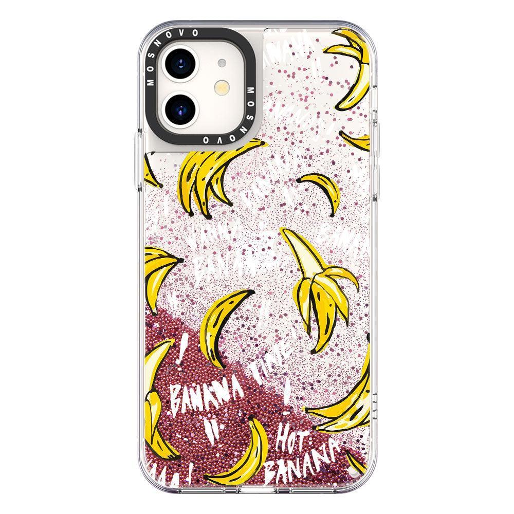 Banana Glitter Phone Case - iPhone 11 Case - MOSNOVO