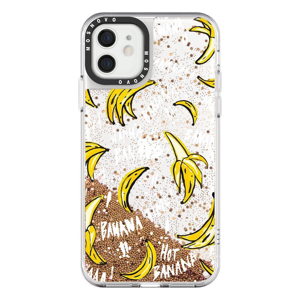 Banana Glitter Phone Case - iPhone 12 Case - MOSNOVO