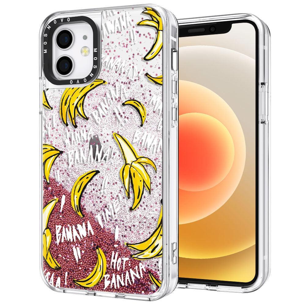 Banana Glitter Phone Case - iPhone 12 Mini Case - MOSNOVO