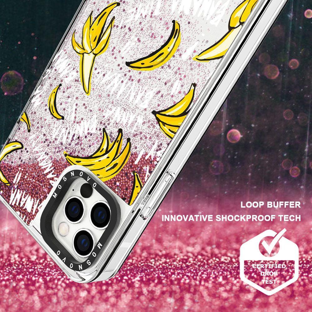 Banana Glitter Phone Case - iPhone 12 Pro Case - MOSNOVO